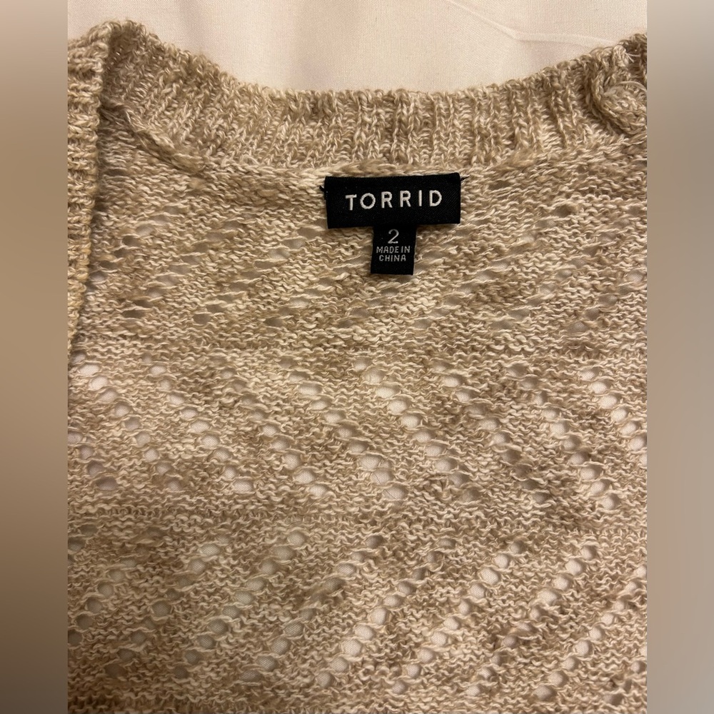 Torrid Ribbed Loose Knit Cardigan - Picture 4 of 7